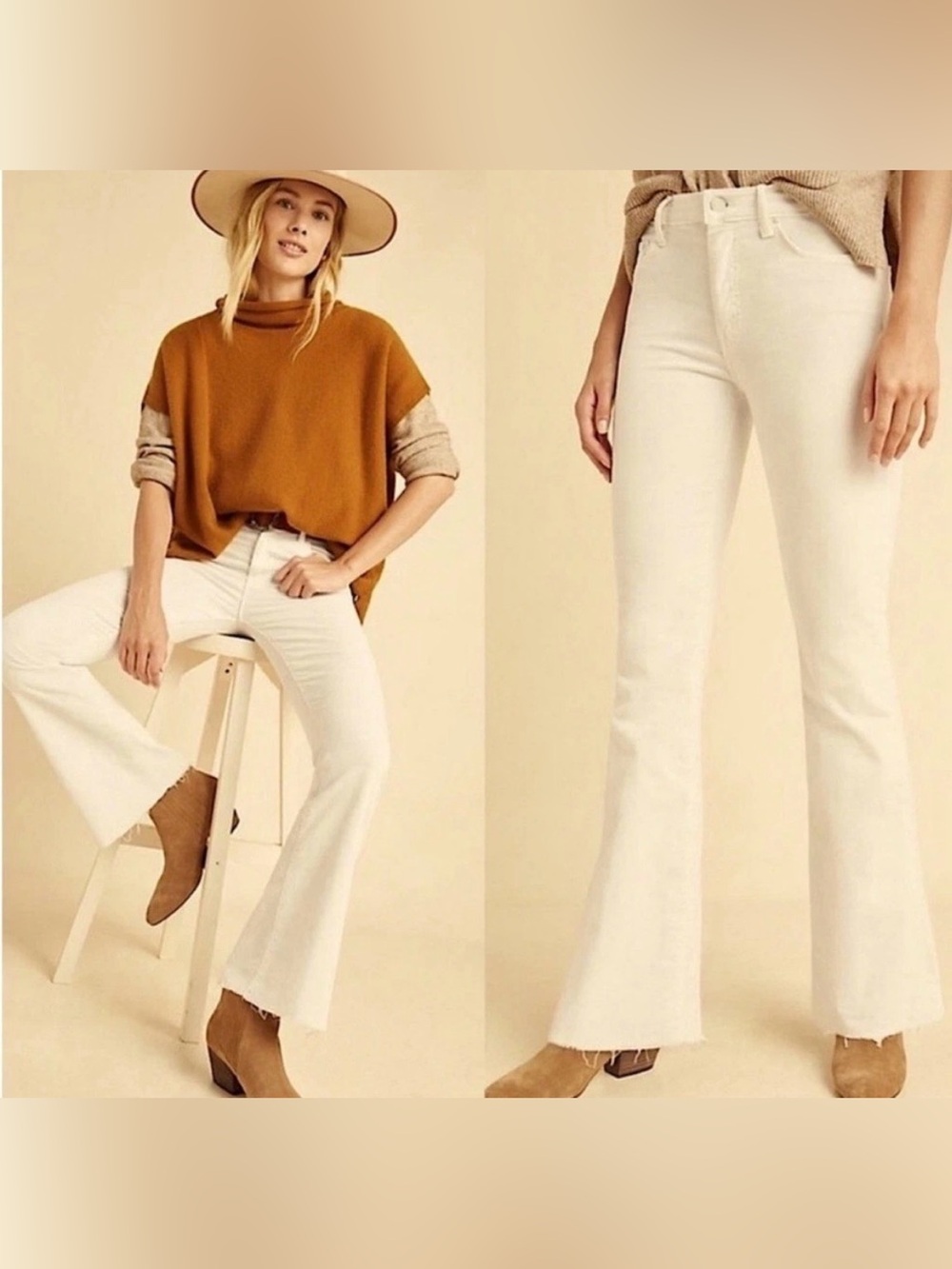 🌺Mother weekender fray PLAYDATE wide leg/flare jeans 🌺